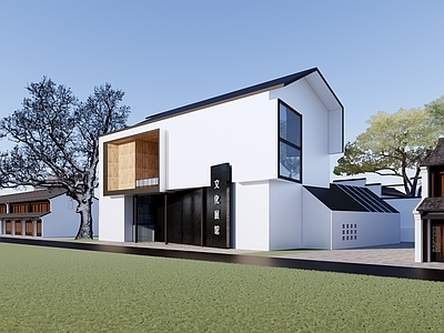 现代展览馆建筑