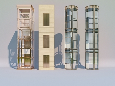 现代观光电梯 升降梯