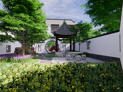 现代乡村庭院