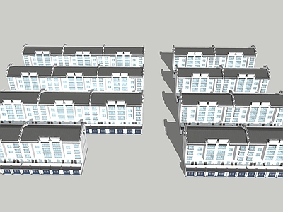 新中式多层住宅 新农村多层建筑 独院