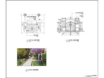 入户门详图 施工图 通用节点 门节点