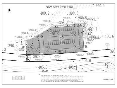 鹿角镇产业基地配套景观工程 施工图 工业园区景观