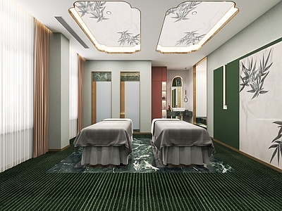 现代美容SPA店 包厢  包间
