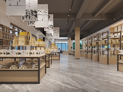 现代入口 文创中心 旅游产品展示 特产专卖