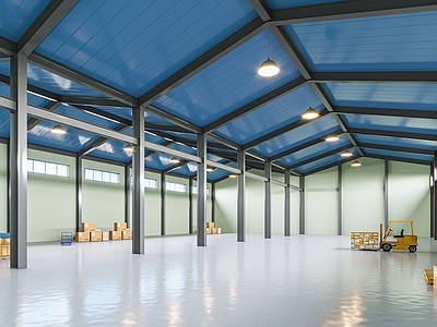 现代厂房车间
