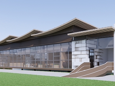 现代展览馆建筑