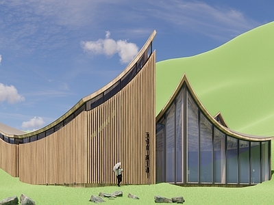 现代展览馆建筑