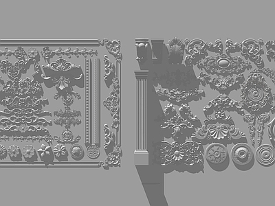 欧式风格石膏雕花