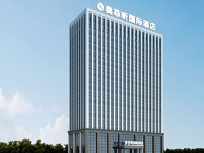 酒店外观 建筑办公楼