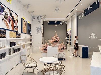 现代化妆品展台
