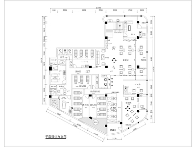 理发店室内装修全套 施工图