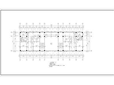 三层坡屋顶办公楼建筑 施工图