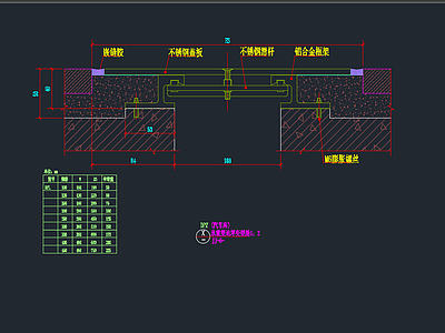 承重型地坪变形缝 施工图