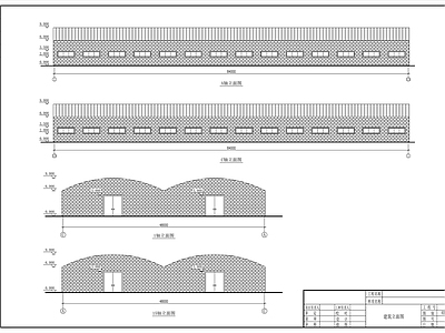 2×24米圆拱形桁架厂房建筑 施工图 工业建筑 结构节点图