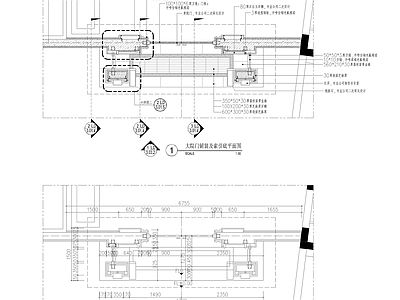 会所大院门详图 施工图 通用节点 门节点