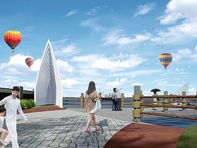 现代展览馆建筑
