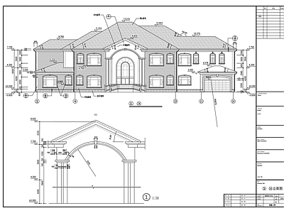 东莞某三层A2型轻钢别墅建筑 施工图