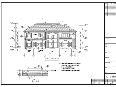 东莞某三层A12型轻钢别墅建筑 施工图