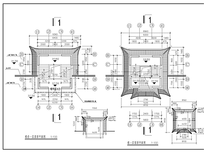 仿古景观塔  施工图 古建