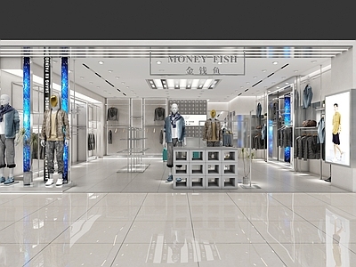 现代服装鞋店