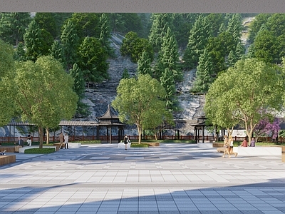 现代乡村广场景观 乡村振兴