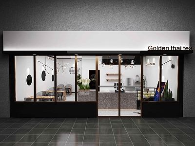 现代奶茶店咖啡店