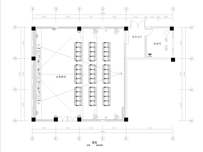 小型动感影院室内装修 施工图