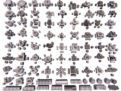 新中式石桌椅 石凳 石桌 石头座椅 景观座椅 石茶几 户外座椅 象棋桌 户外桌椅组合