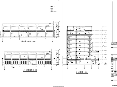 八层办公楼建筑 施工图