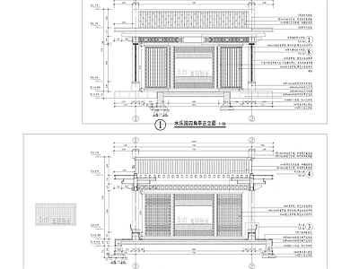 水乐园四角方亭 施工图