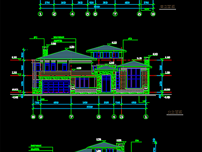 二层农村自建房建筑 施工图