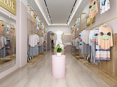 现代服装鞋店