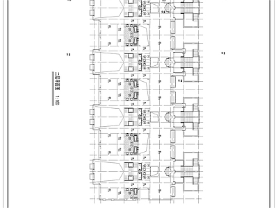 某大院叠拼别墅建筑 施工图