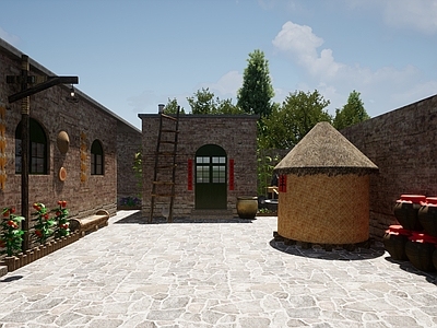 中式乡村庭院
