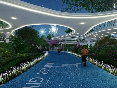 现代户外景观廊架 廊架