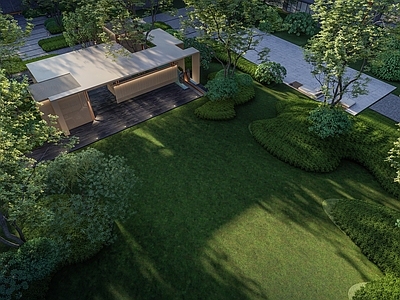 现代小区景观 住宅景观