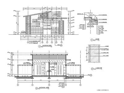 泳池区更衣室建筑 施工图 建筑