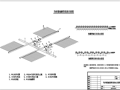 马铃薯滴灌带连接支管连接 施工图