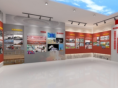现代党建展厅 文史馆 红色展厅历史展厅 革命馆
