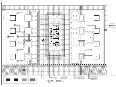 新中式示范区入口中轴水景 施工图