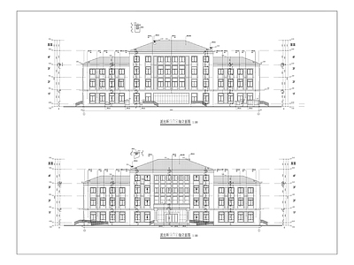 旧县派出所办公建筑 施工图