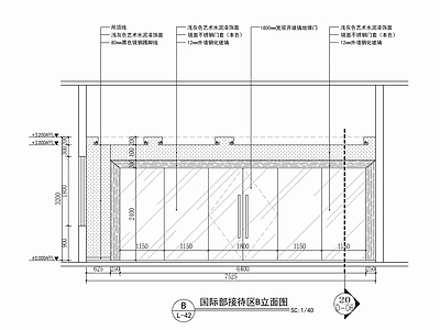 不锈钢门套玻璃门详图 施工图 通用节点 门节点