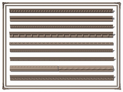 法式石膏线 雕花线条 角线 装饰线条