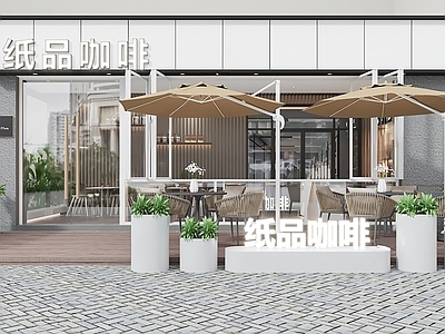 现代餐饮建筑 后厨设备 甜品店 餐饮 奶茶店 休闲