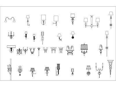 灯具立面 图库