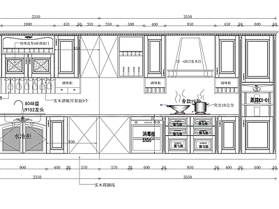 橱柜立面 图库