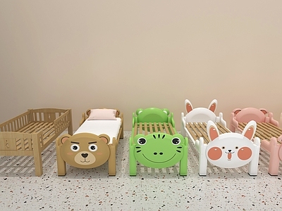 现代儿童午睡床 幼儿园午睡床 婴儿床 卡通床 儿童卡通床 动物卡通床