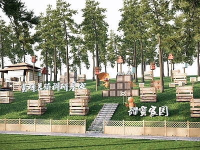 现代乡村蜜蜂科研基地 乡村蜜蜂养殖基地 昆虫科普研学场地 昆虫劳动乐园