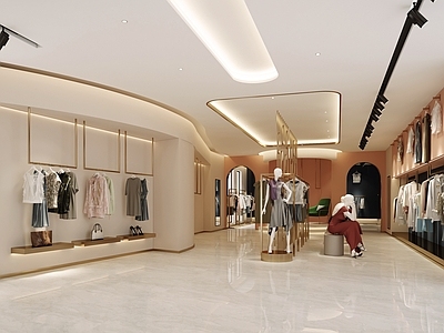 现代时尚服装店