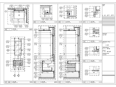 浴室柜节点大样 施工图 柜类